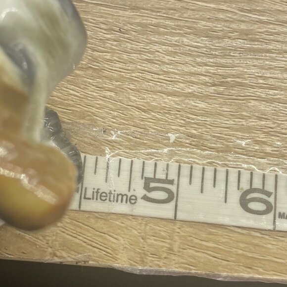 Vtg Porcelain Terrior Dog Figurine Hand Painted Made in Germany Signed FLAW - Picture 7 of 7